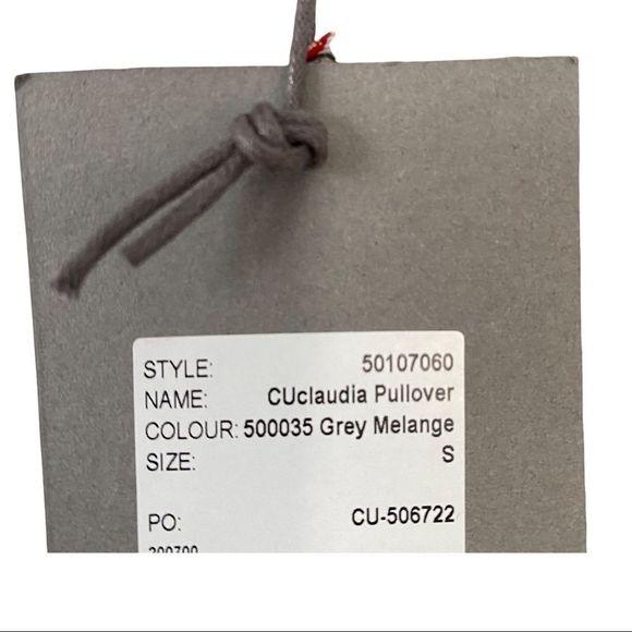 NWT Culture Wool Blend Knit Long Sleeve Sweater Size Small Grey - Picture 4 of 8